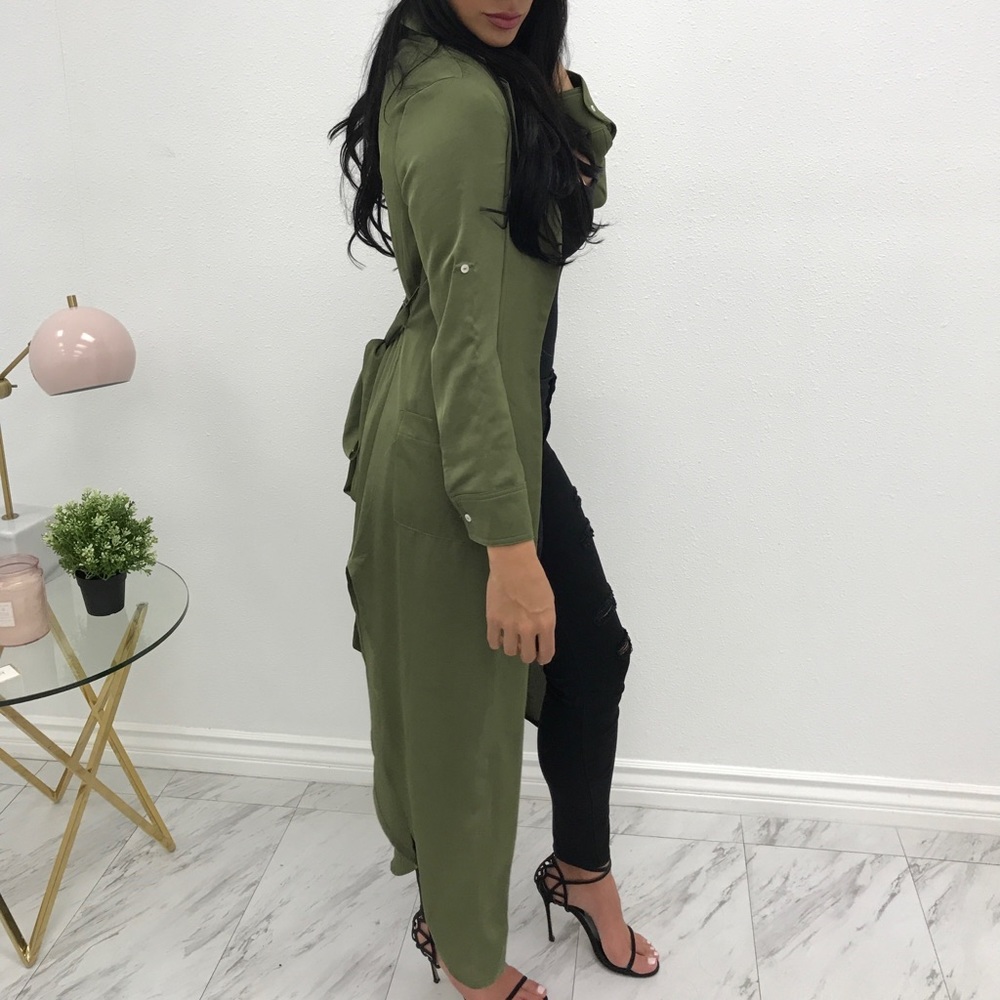 Olive Duster - Picture 3 of 3